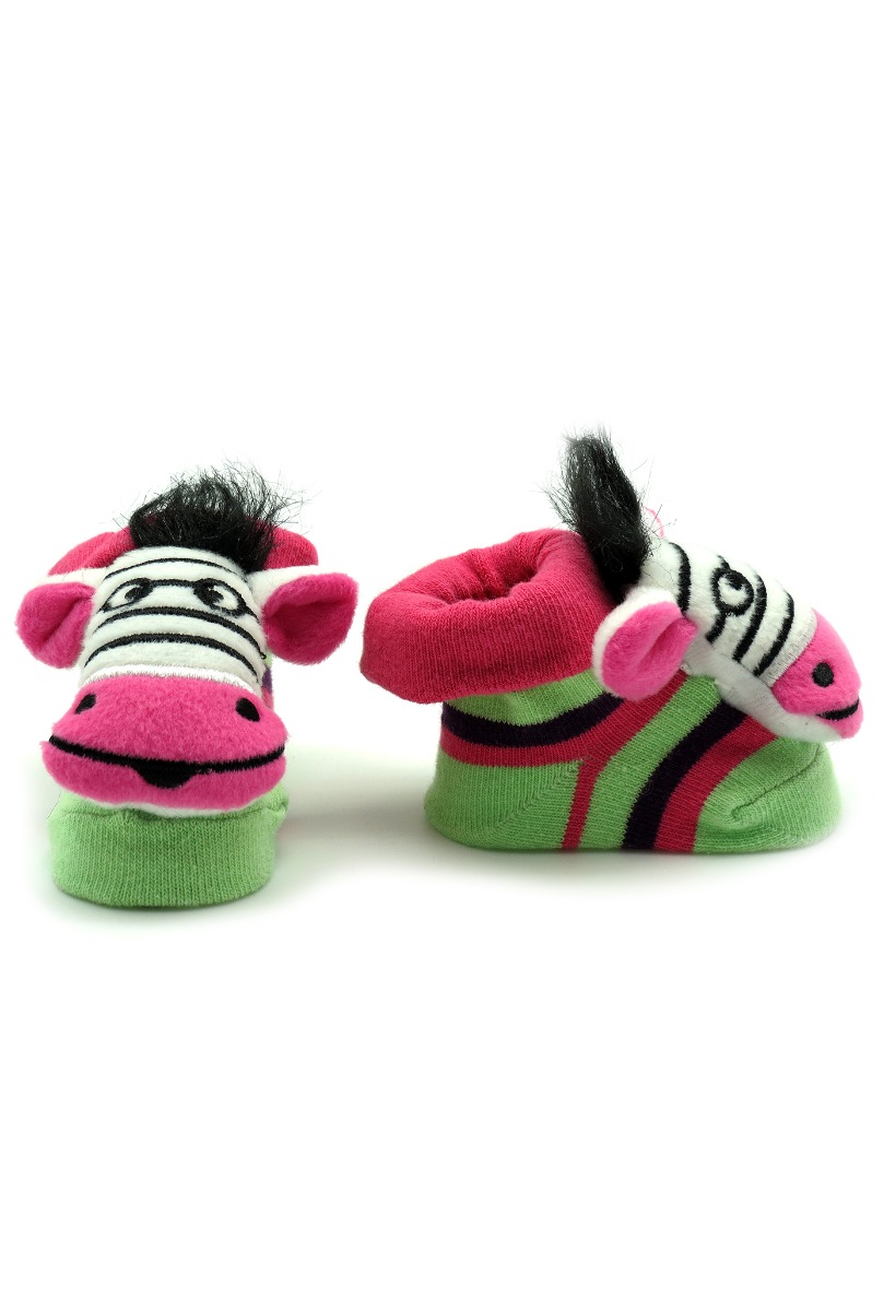 Baby"s Zebra Socks L.Fuchsia