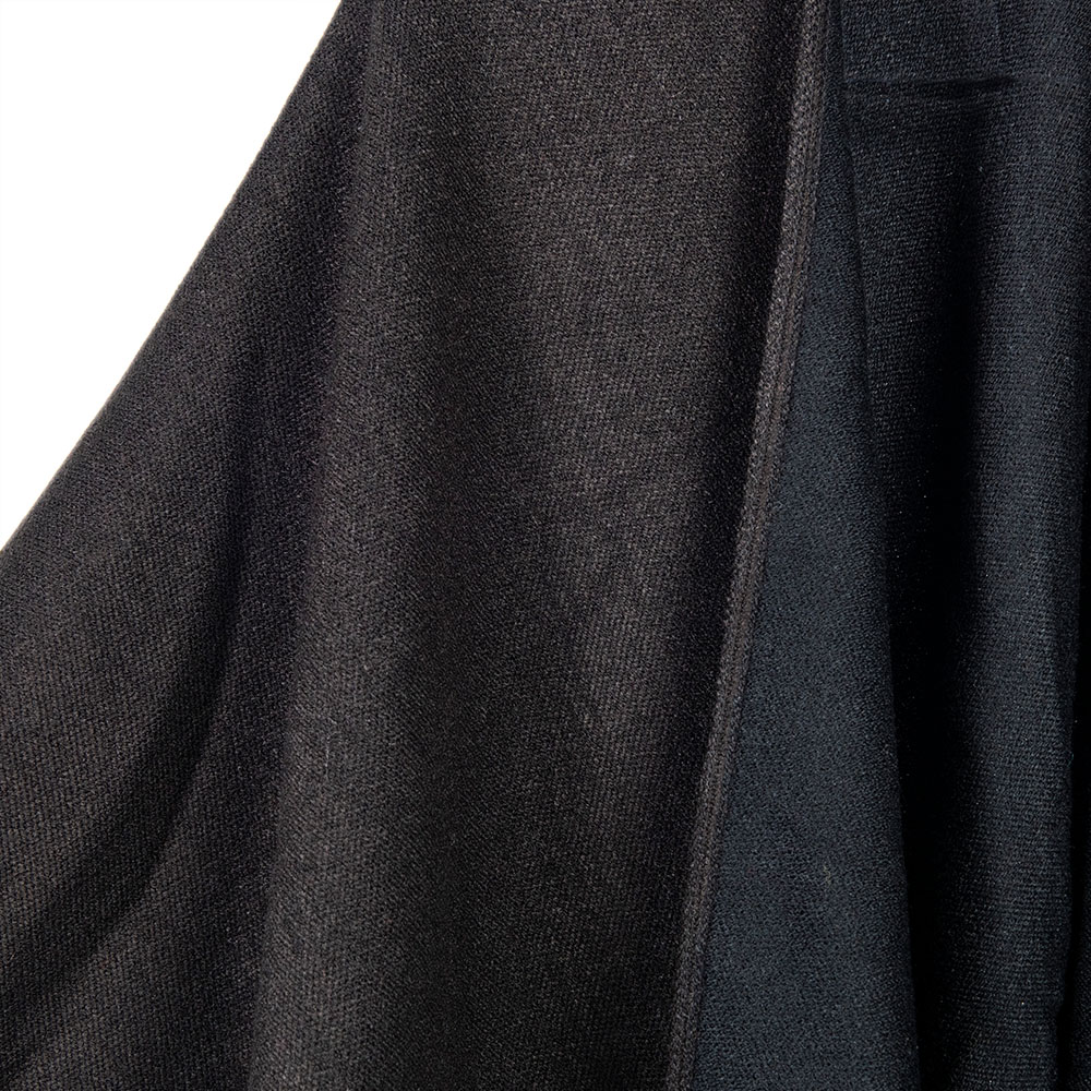 Black and brown coat poncho