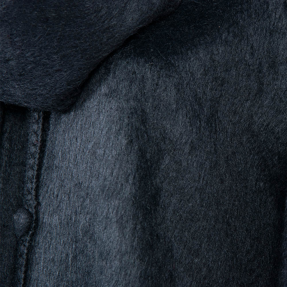 Black womens coat poncho with scarf