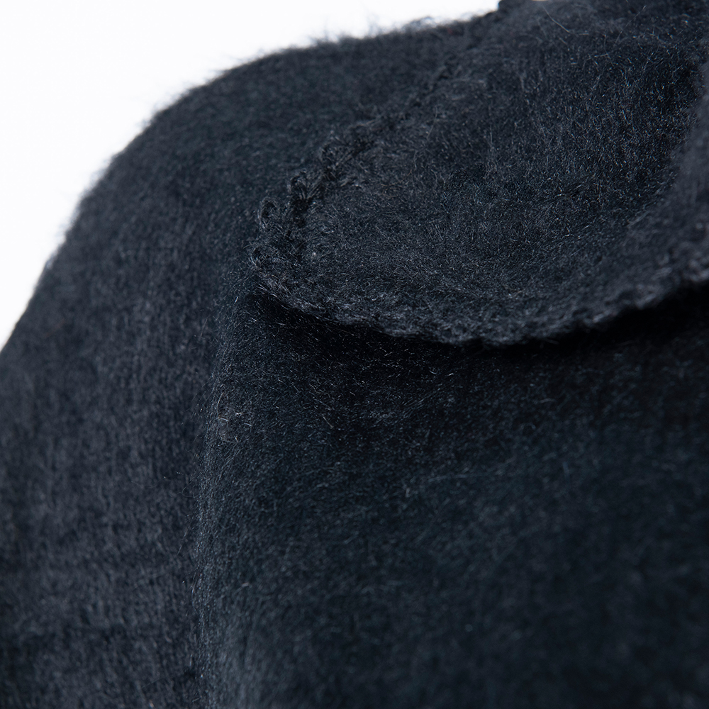 Black wool coat