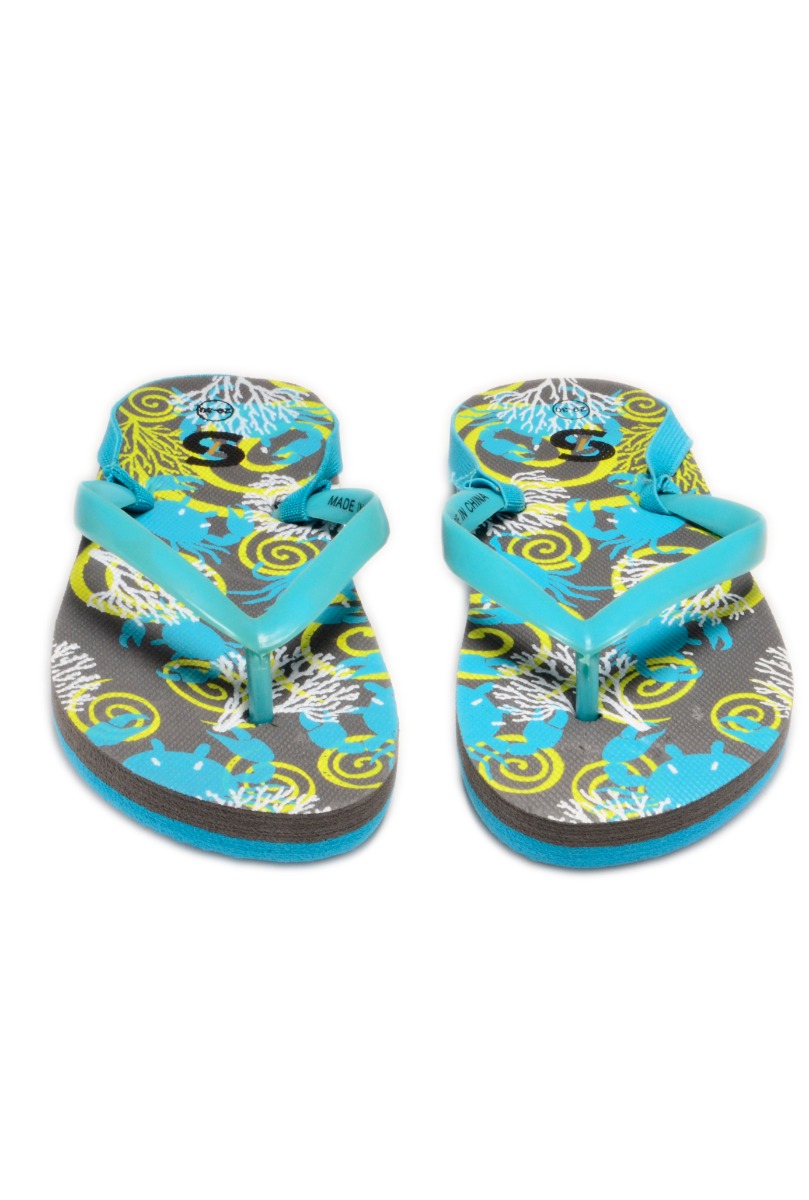 Boy"s Crab Flip Flop Gray-Blue