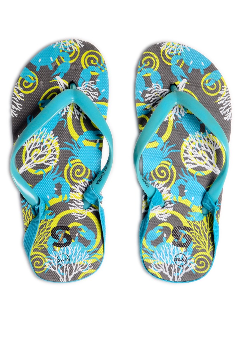 Boy"s Crab Flip Flop Gray-Blue