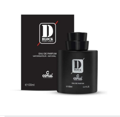 Coral D Block For Men Eau De Parfum -Black