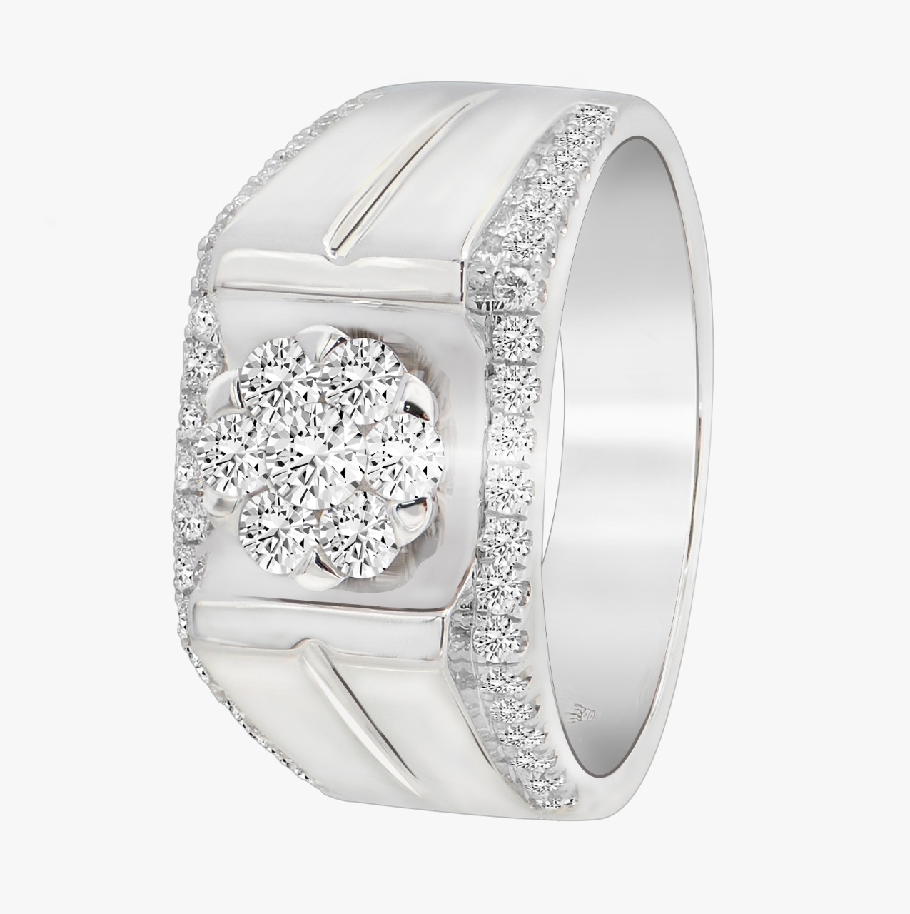 Coronet Diamond Gents Ring_L01645