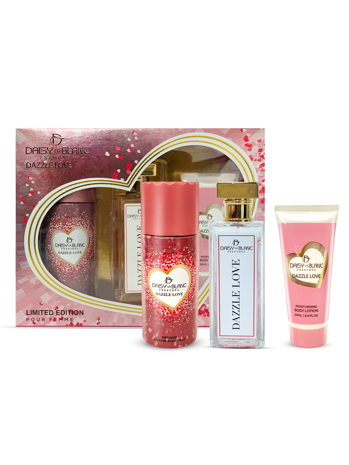 Daisy La Blanc Dazzle Love Limited Edition For Women Pour Femme Eau De Parfum  Set
