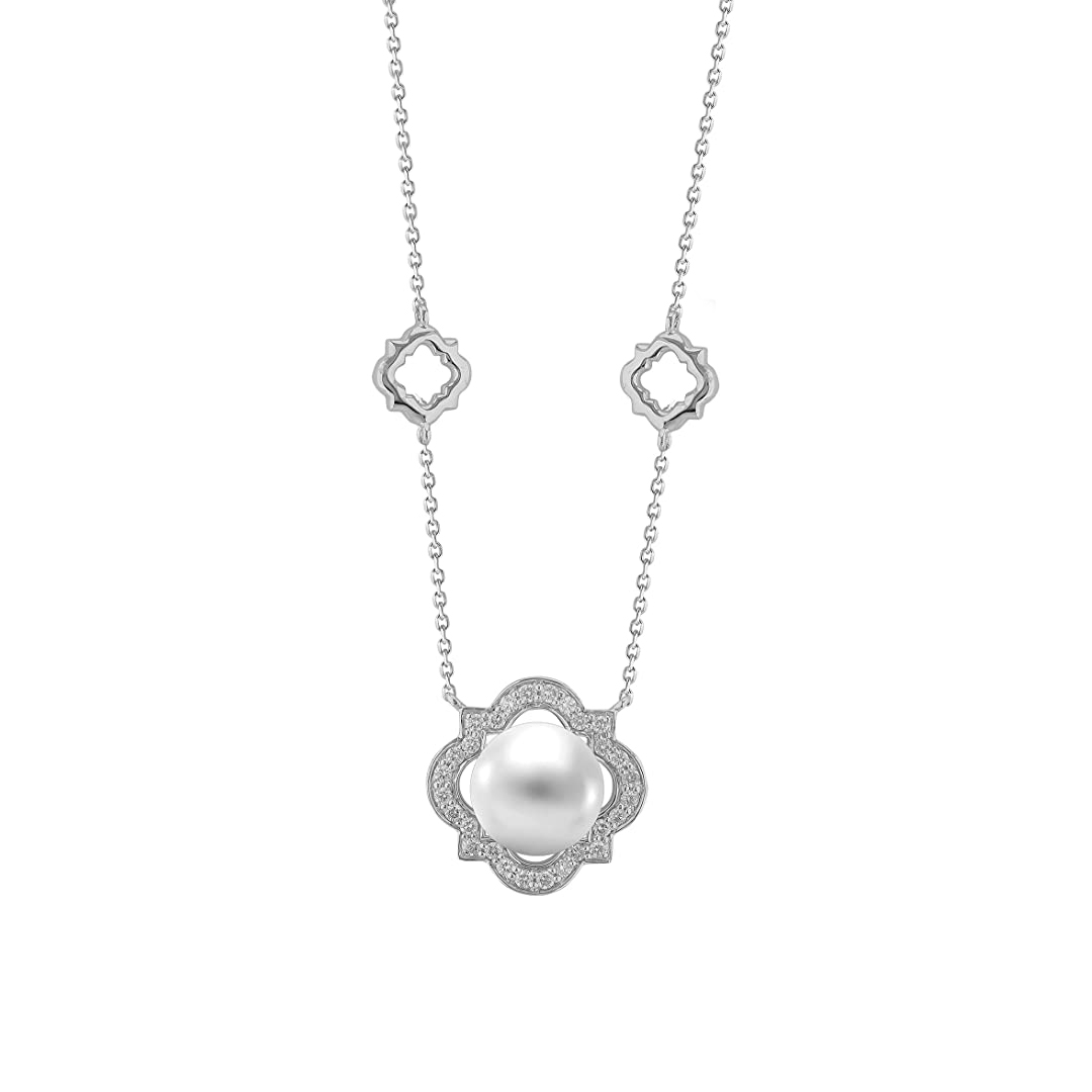 Diamond and Pearl Necklace_166544