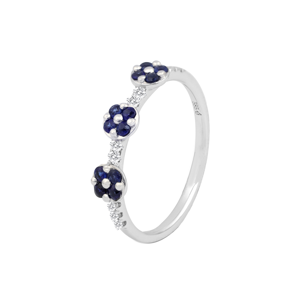 Diamond and Sapphire Ring_I03669