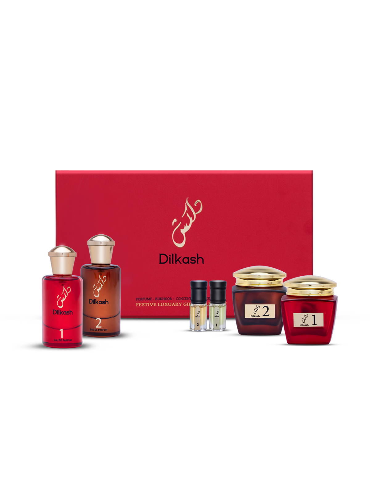 Dilkash Perfumes X2 Buhoor-2 Oil-2 Set
