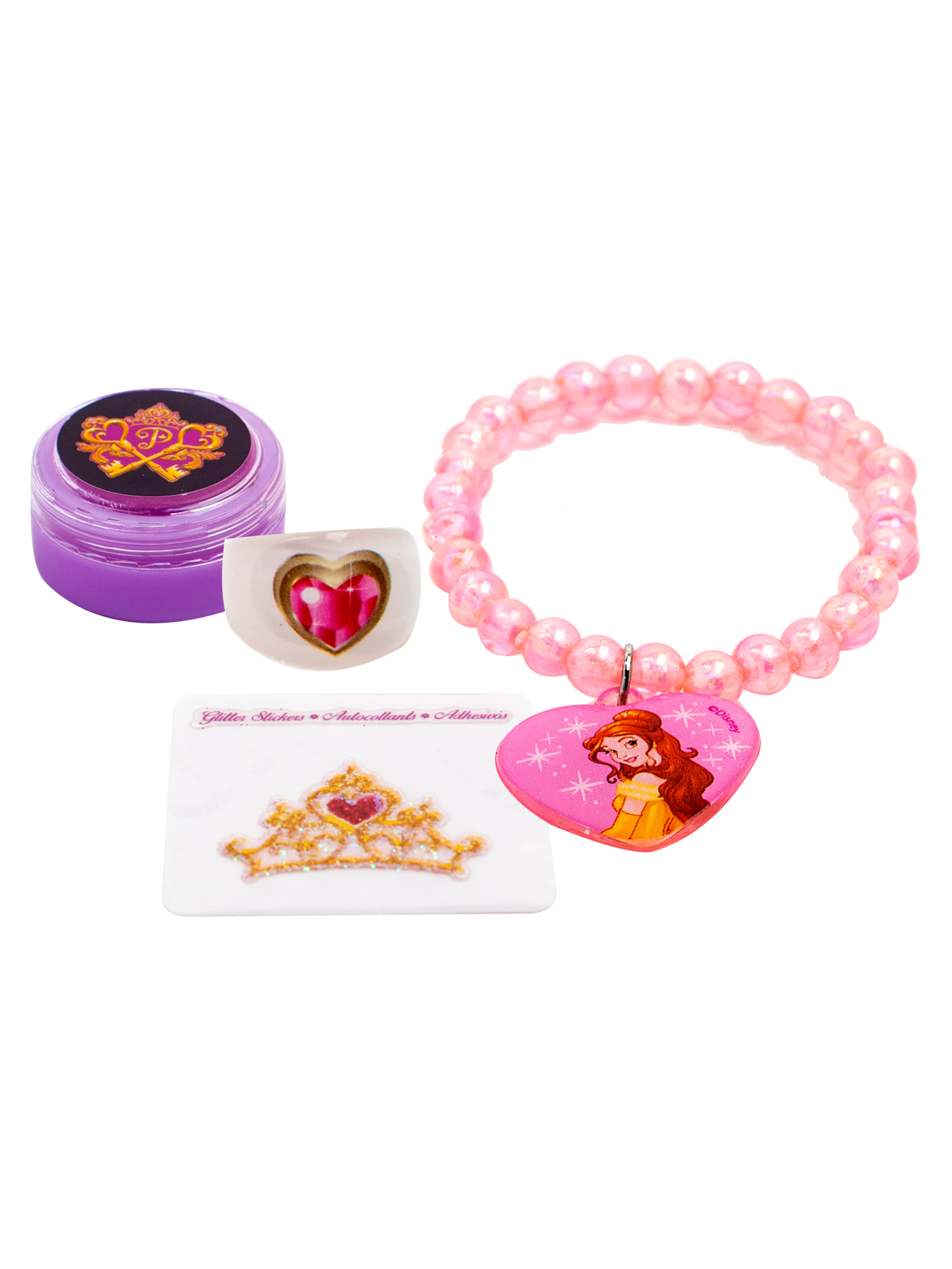 Disney Princess Eau De Toilette  4PC Perfume + 4PC ACC Set