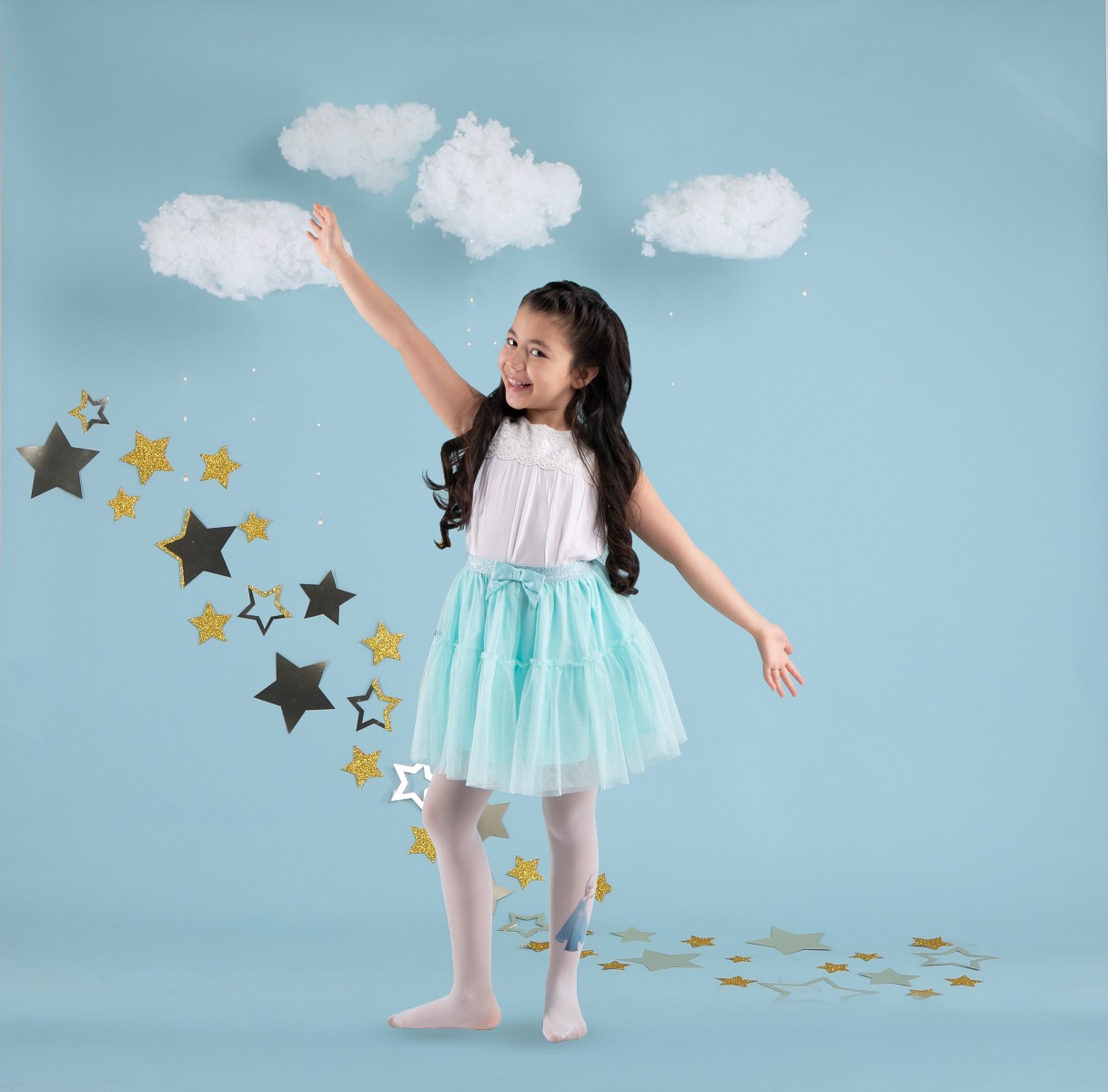 Elsa Girls Tight White