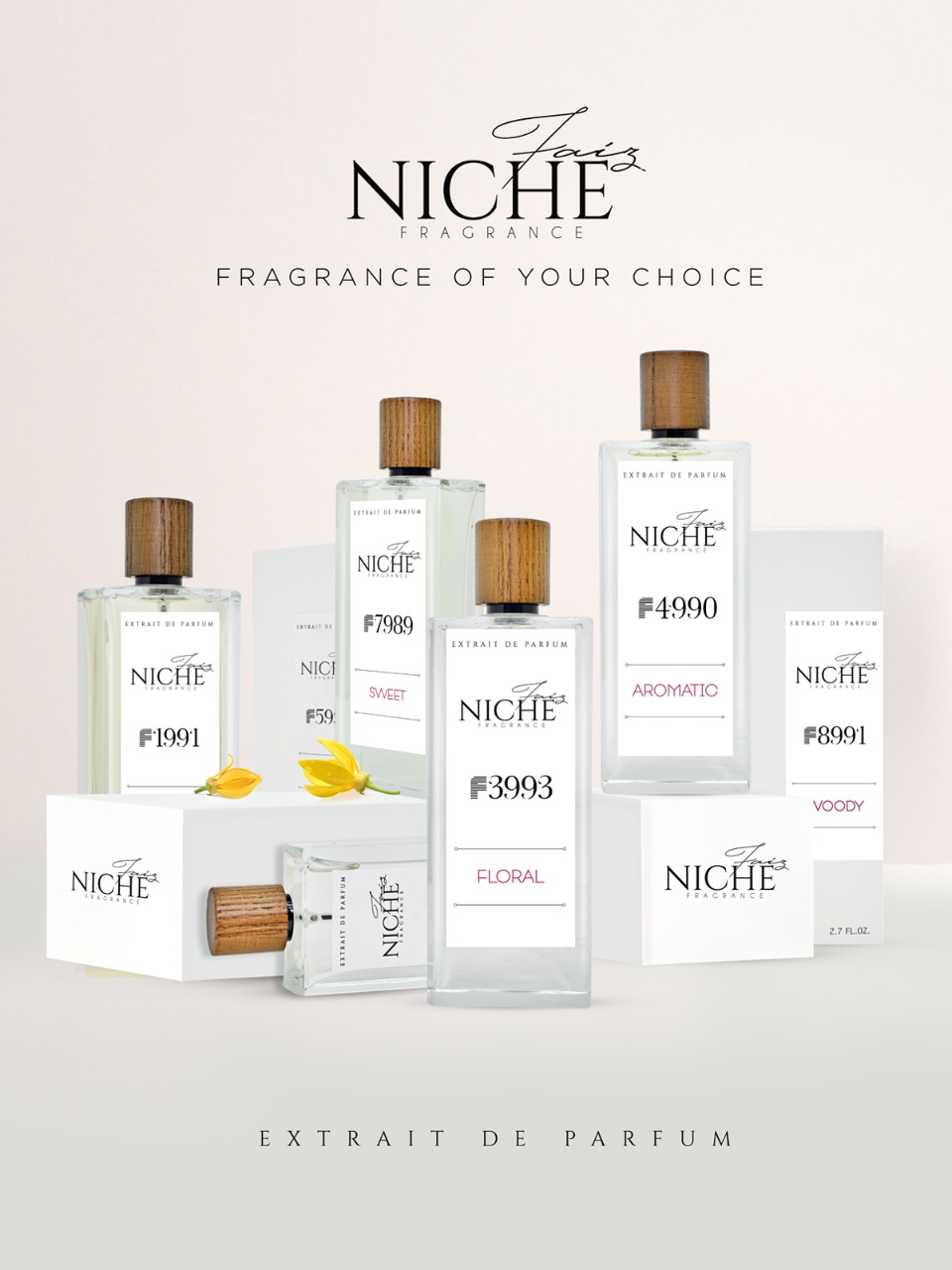Faiz Niche Collection Woody F1991 Extrait De Parfum  For Men & Women