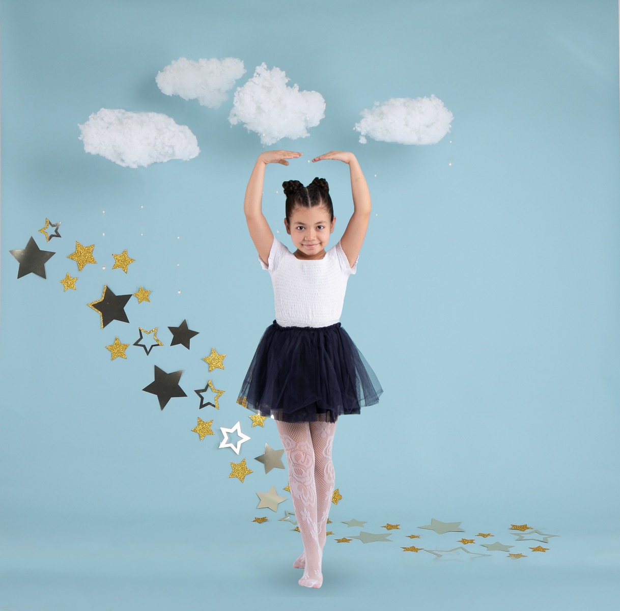 Fiore Girls Fishnet Tight White