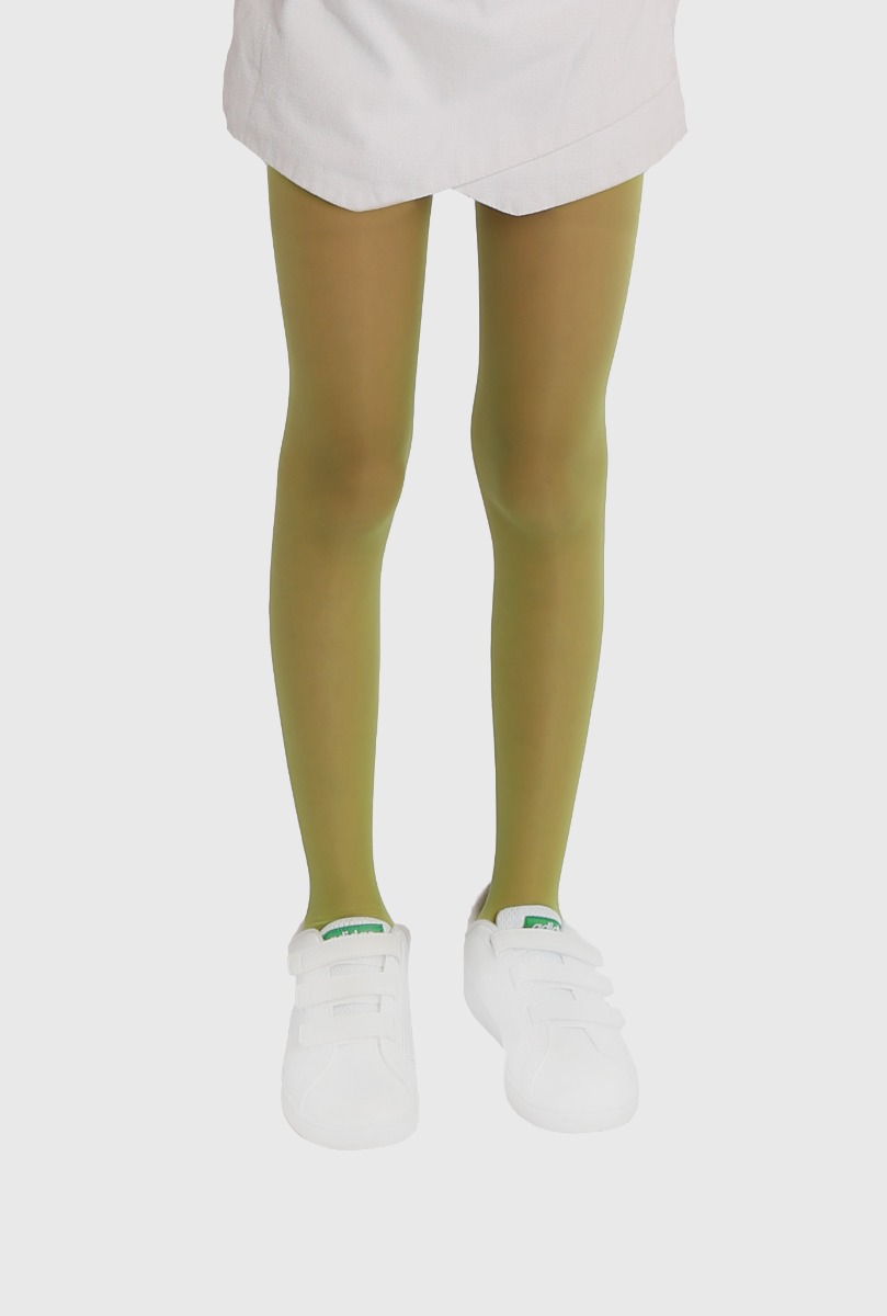 Girl"s 20 Denier Tight Pistachio