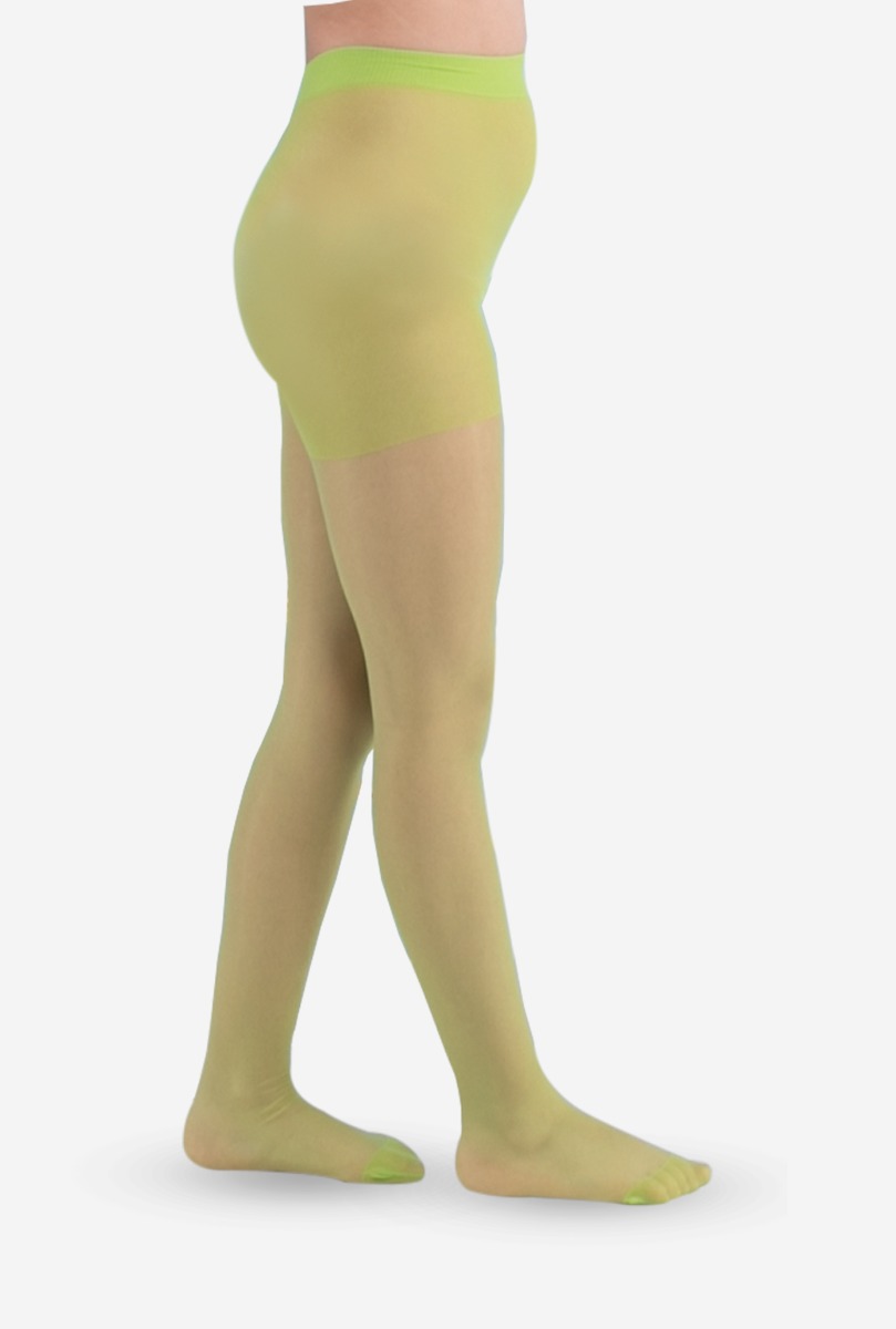 Girl"s 20 Denier Tight Pistachio