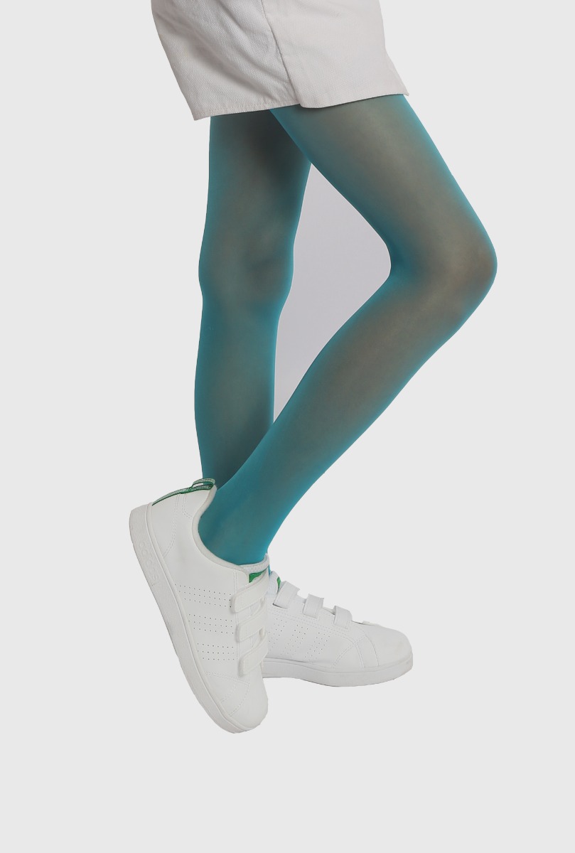 Girl"s 20 Denier Tight Turquoise