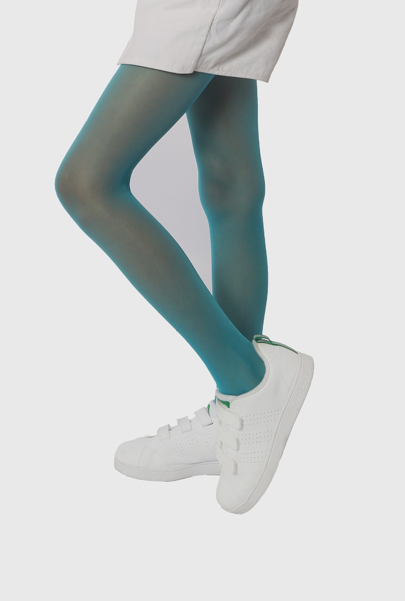 Girl"s 20 Denier Tight Turquoise