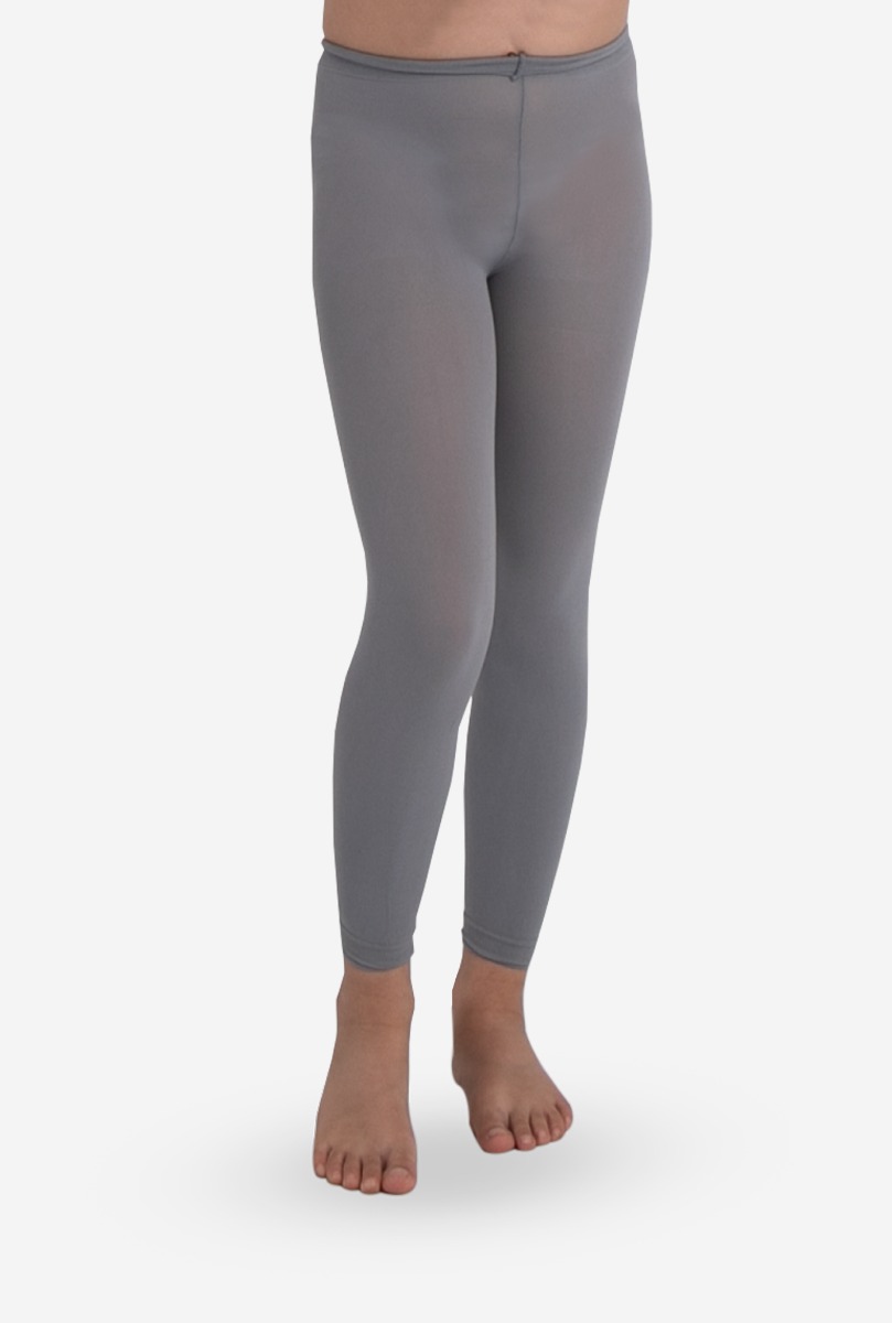 Girl"s 40 Denier Legging Gray