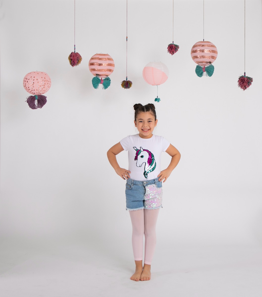 Girl"s 40 Denier Legging Pink