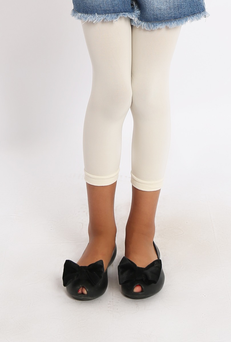 Girl"s 40 Denier Legging Sand
