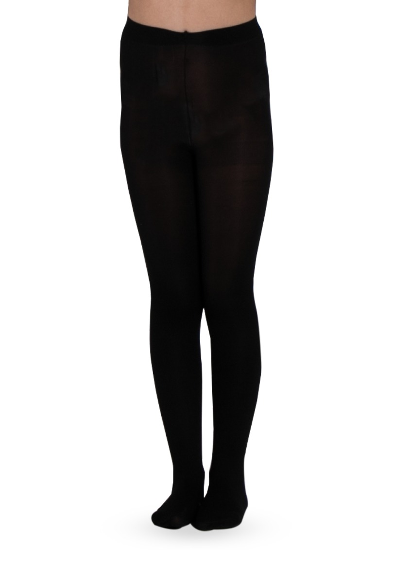 Girl"s 40 Denier Thick Tight Black