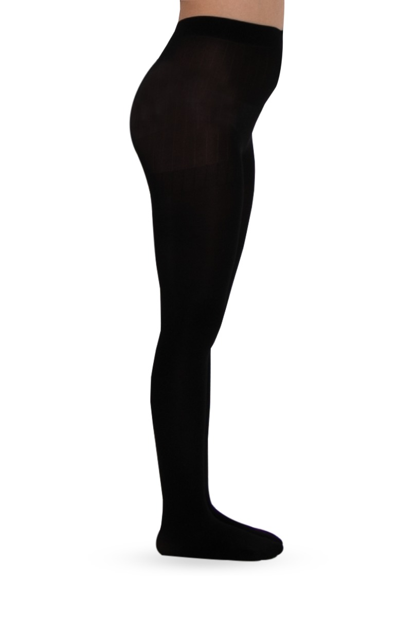 Girl"s 40 Denier Thick Tight Black