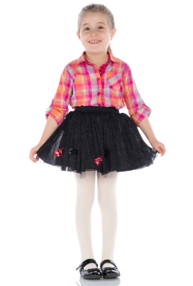 Girl"s 40 Denier Thick Tight Cream