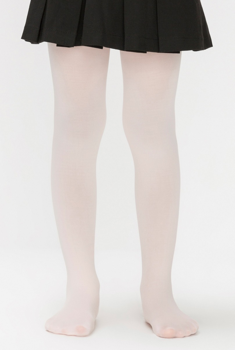 Girl"s 40 Denier Thick Tight Cream