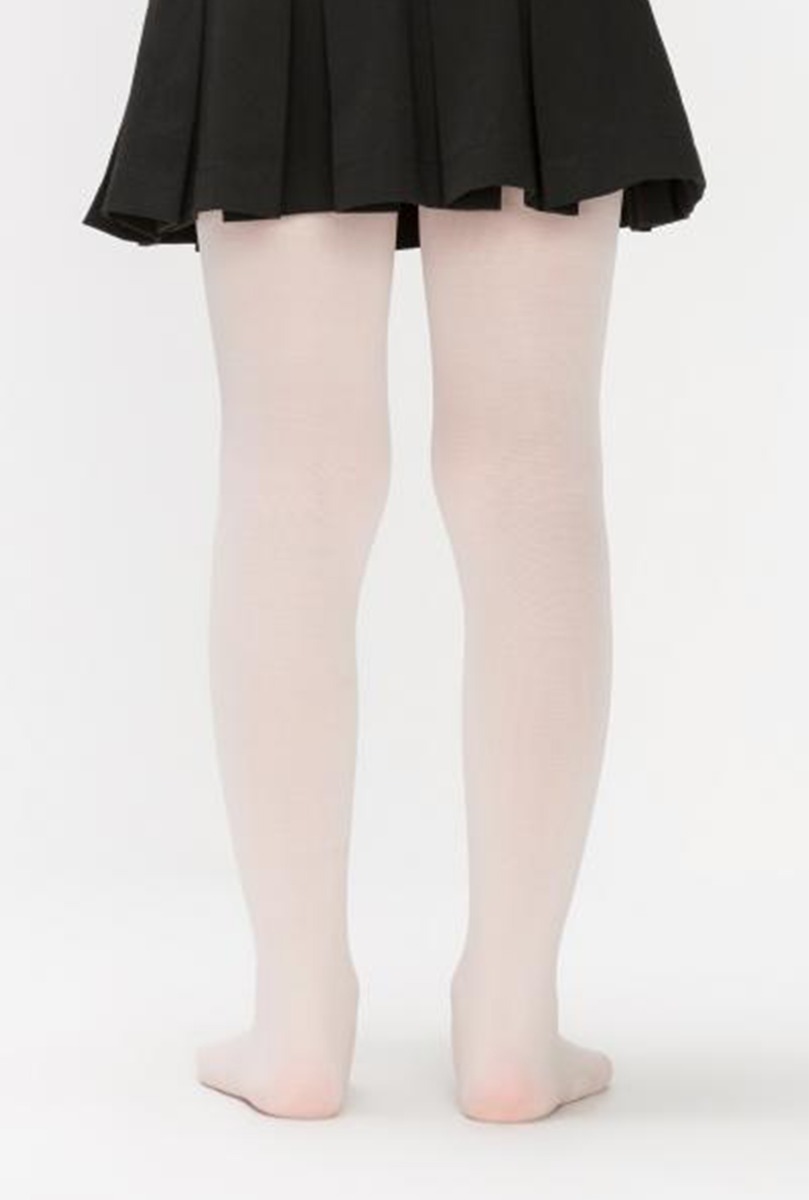 Girl"s 40 Denier Thick Tight Cream