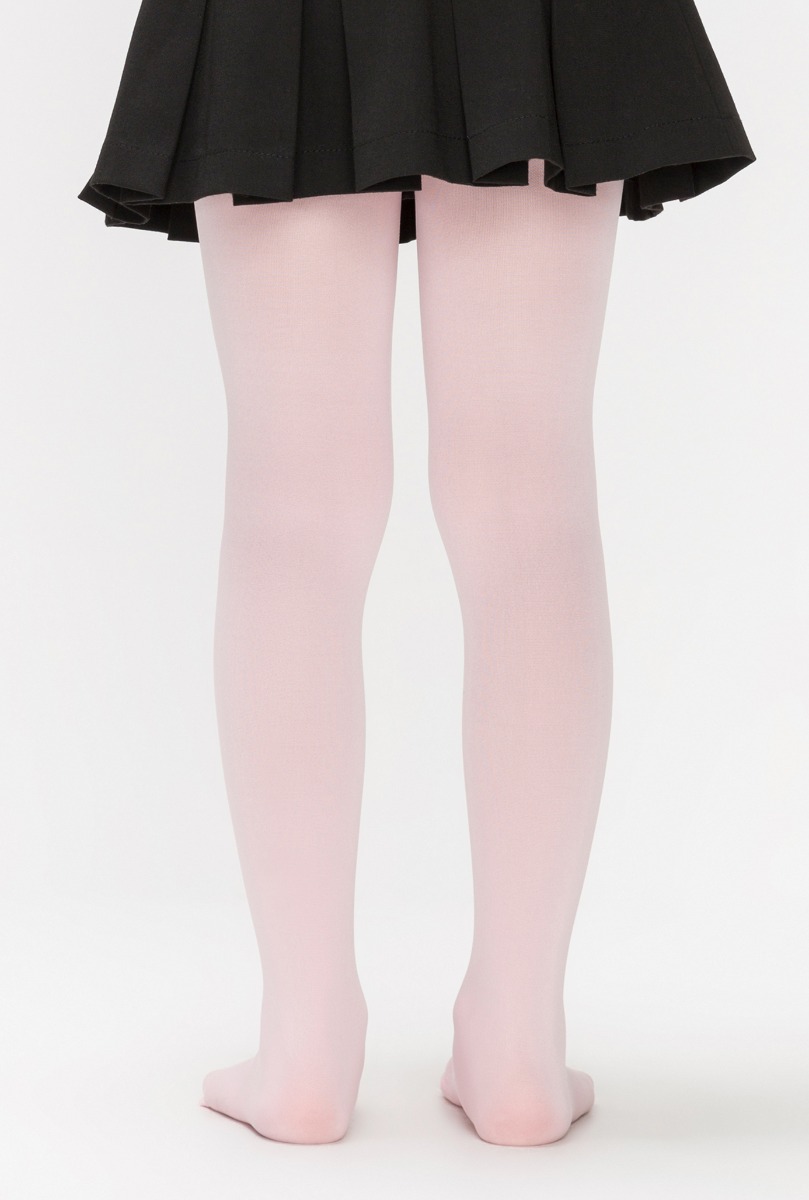 Girl"s 40 Denier Thick Tight Pink
