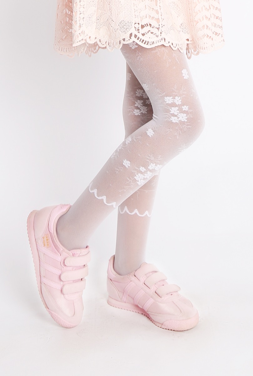 Girl"s Bouquet Tight Vanilla