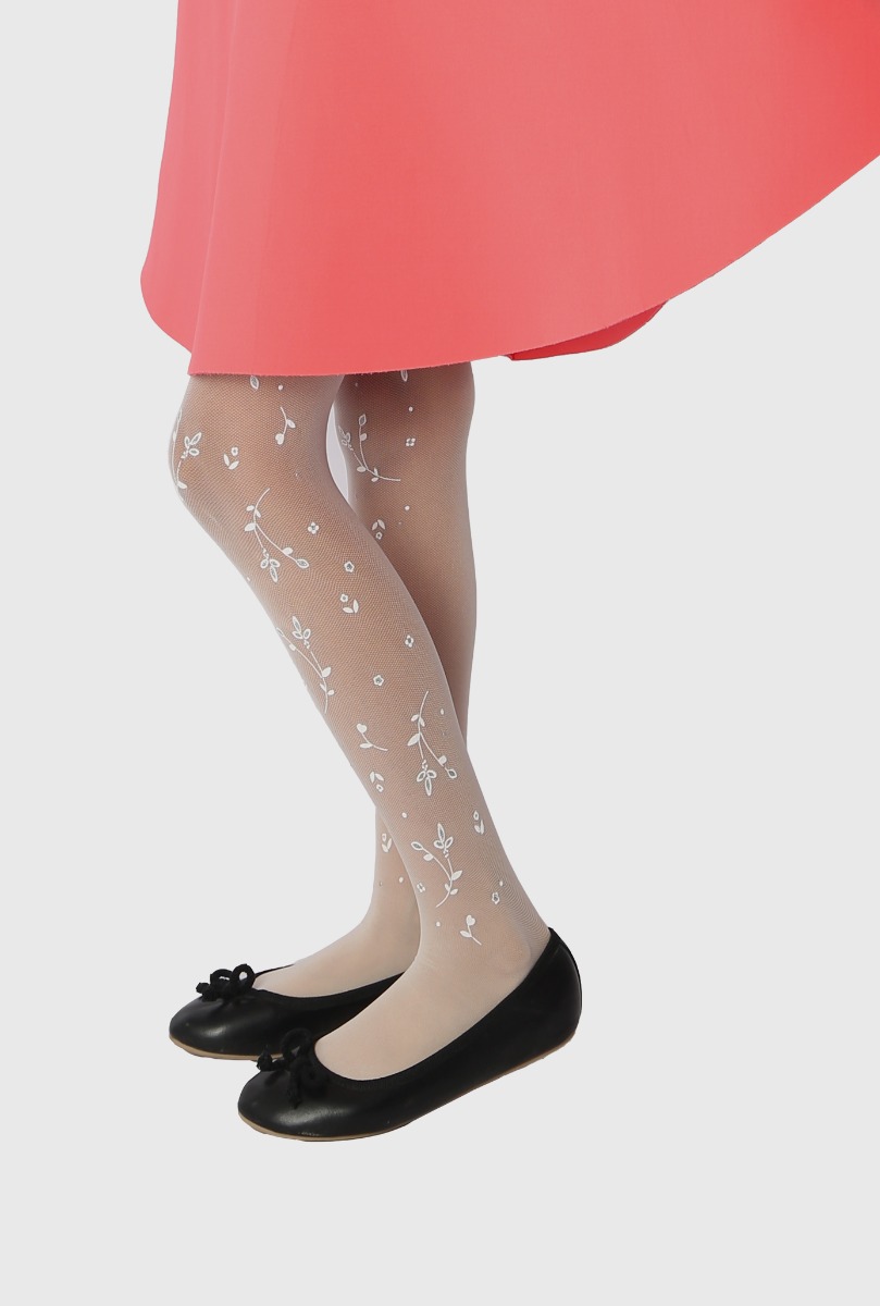 Girl"s Brode Tight Vanilia