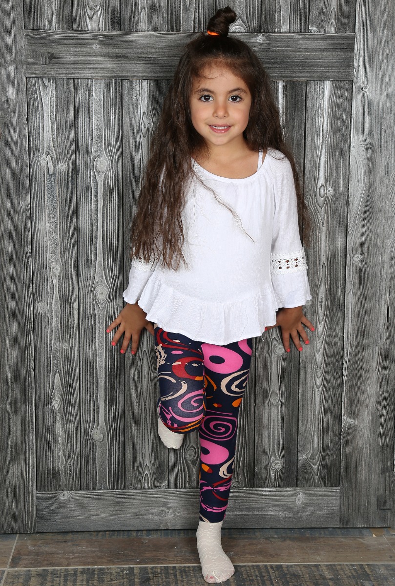 Girl"s Brushed Legging Fuchsia