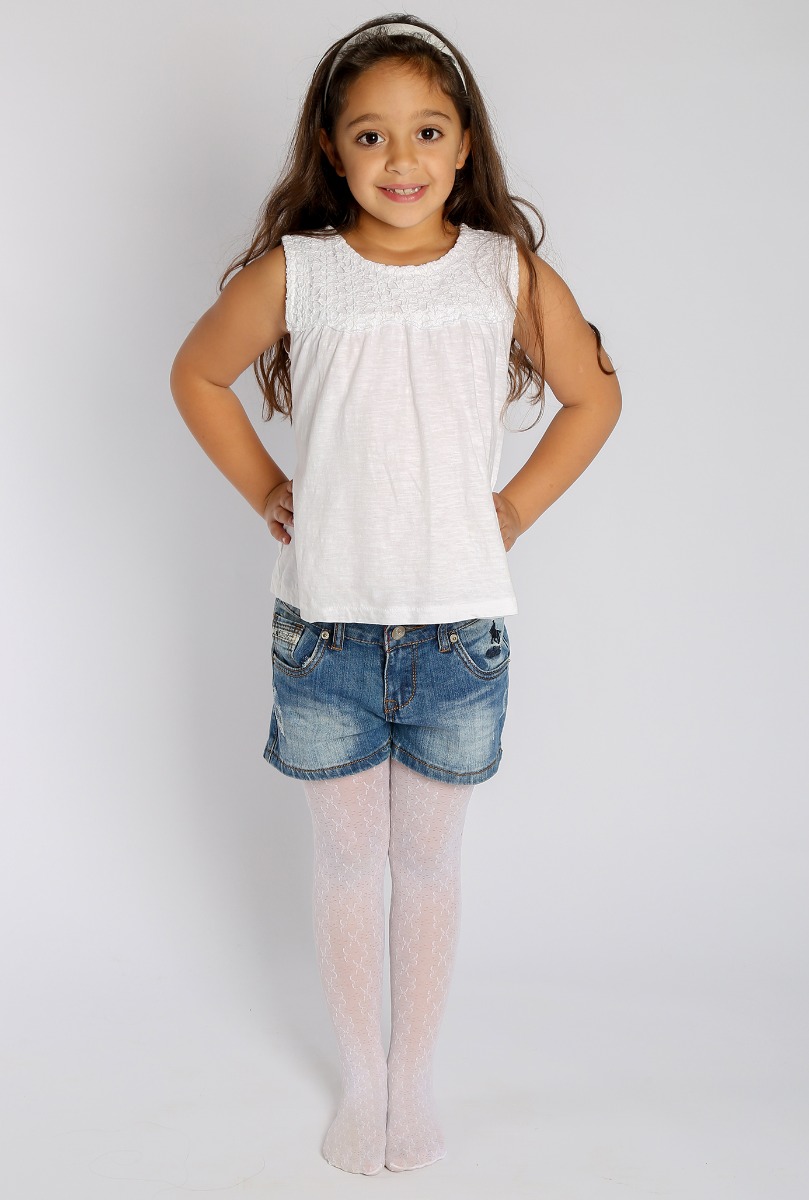 Girl"s Floral Tight Vanilia