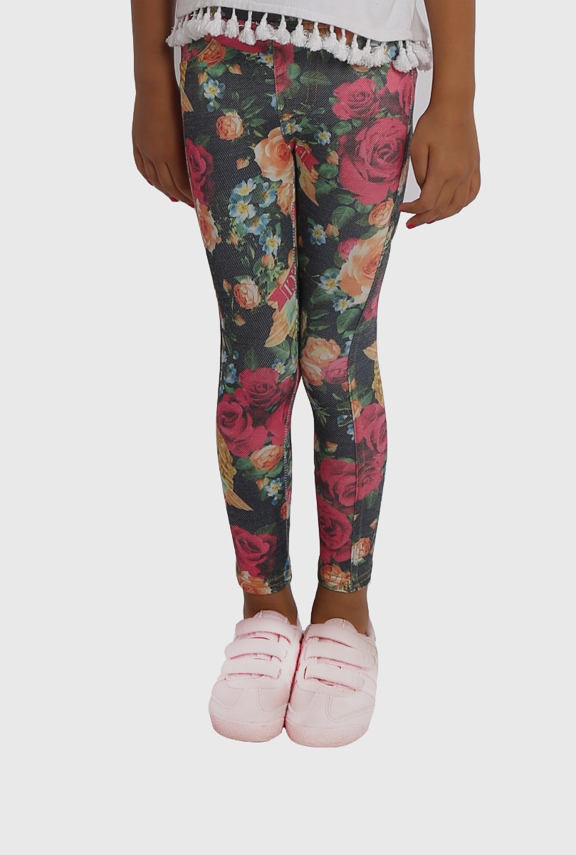 Girl"s Flowers Legging
