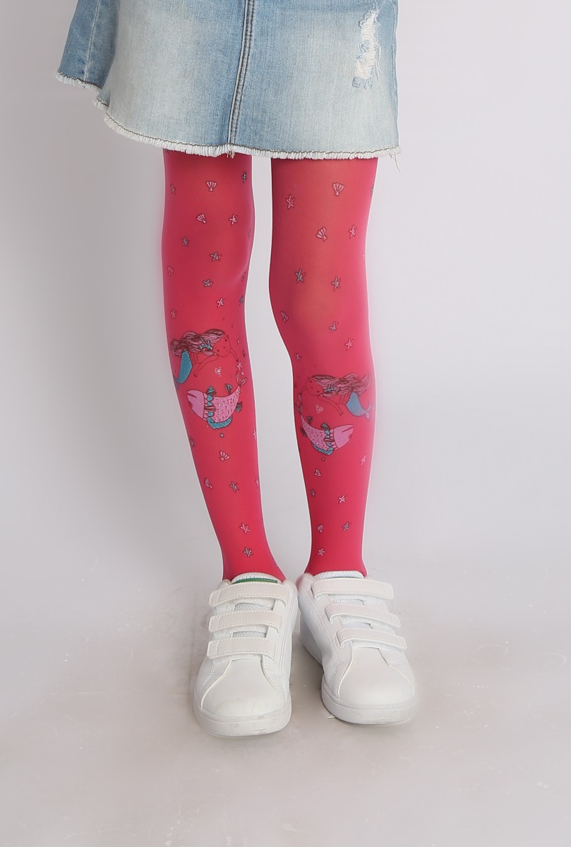 Girl"s Mermaid Tight L.Red