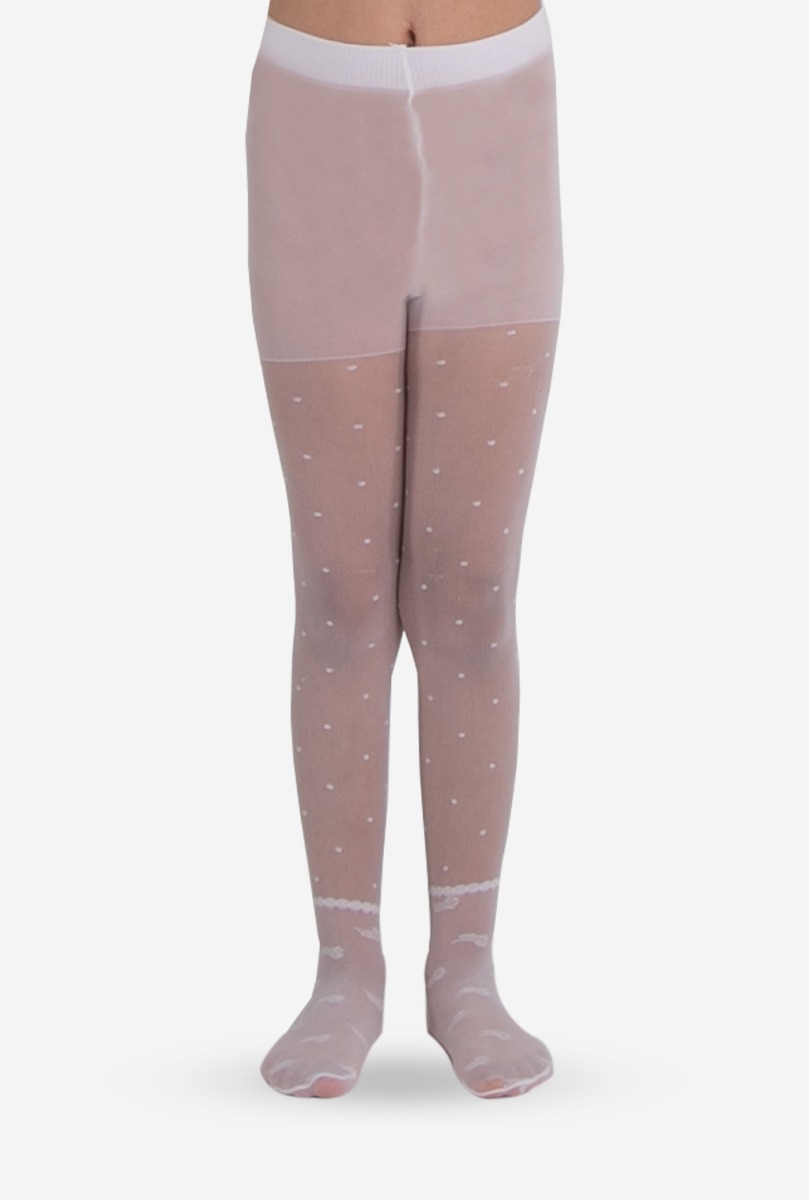 Girl"s Trimmed Tight Vanilla