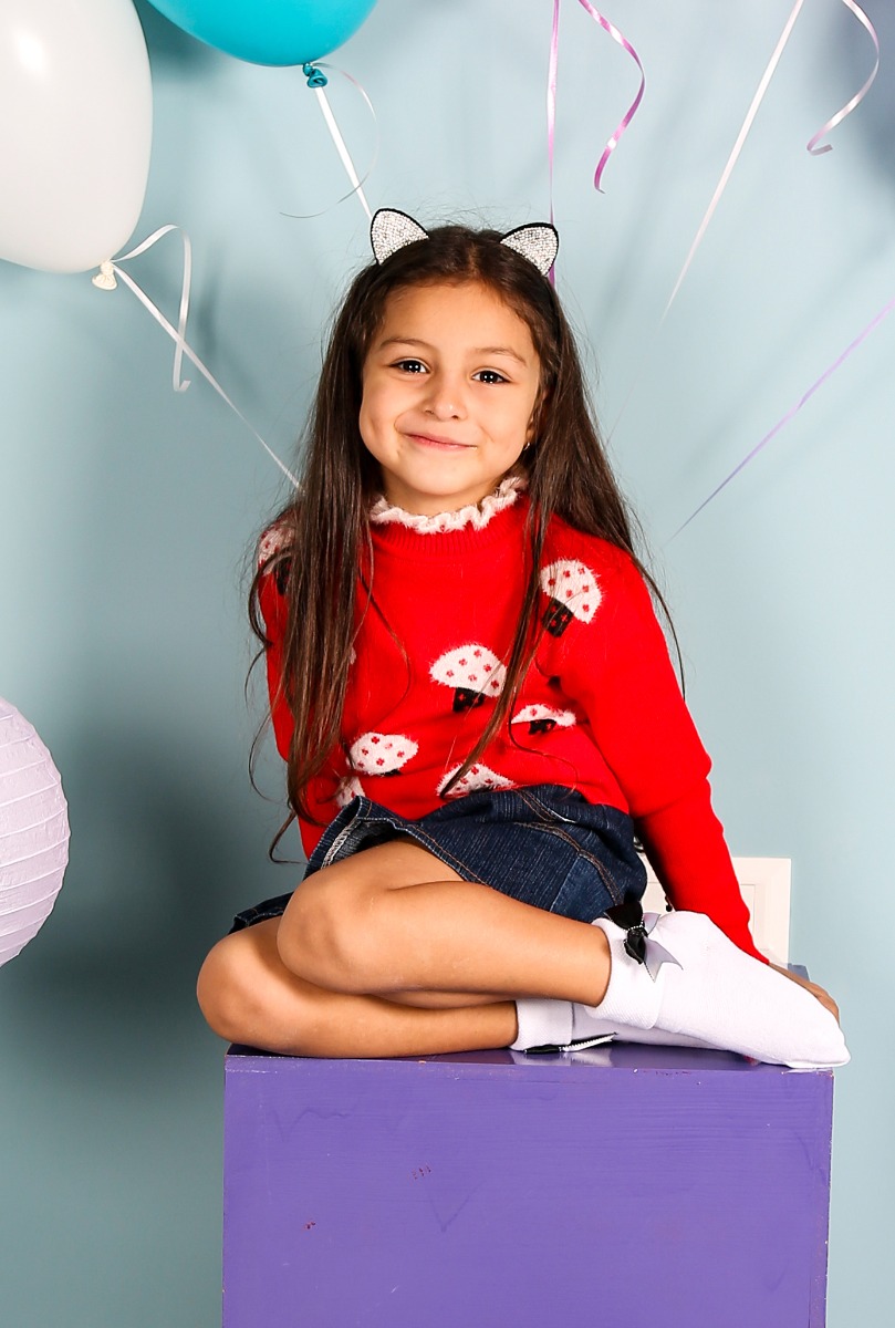 Girl"s Turn Cuff Sock White