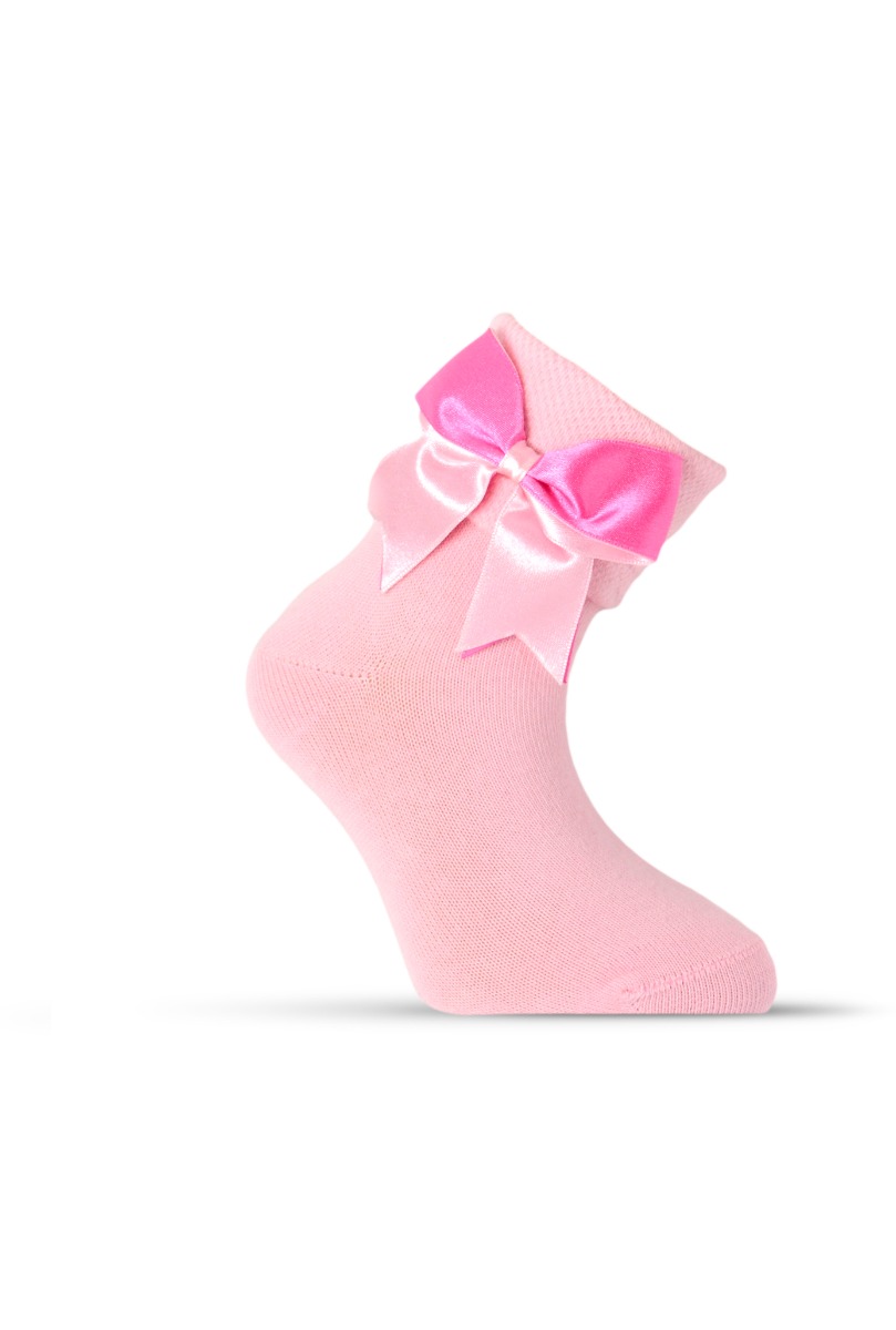 Girl"s Turn Cuff Sock White