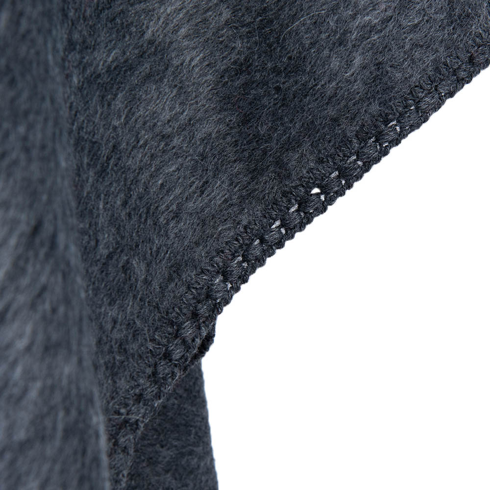 Grey poncho coat