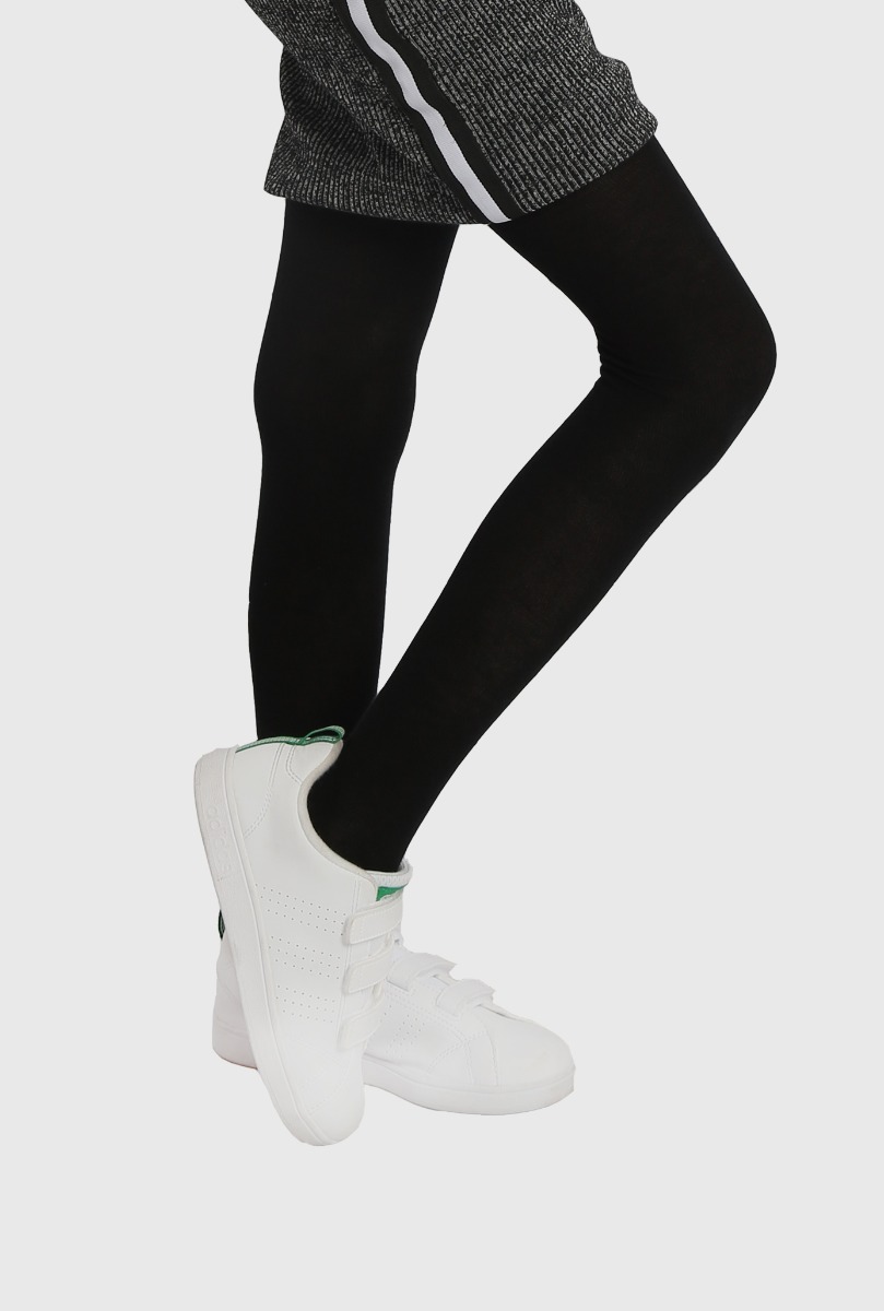 Kid"s Thick Cotton Tight Black