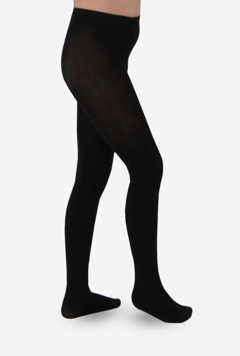 Kid"s Thick Cotton Tight Black