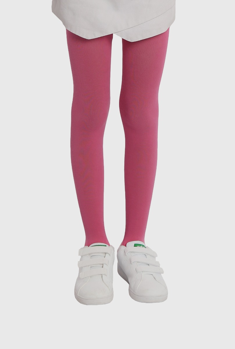 Kid"s Thick Cotton Tight D.Fuchsia