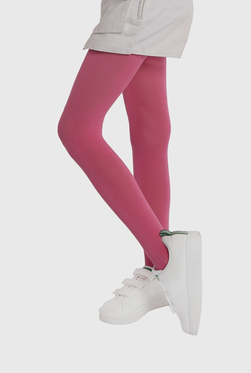Kid"s Thick Cotton Tight D.Fuchsia