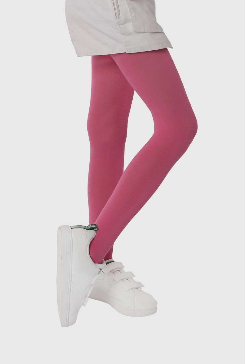 Kid"s Thick Cotton Tight D.Fuchsia