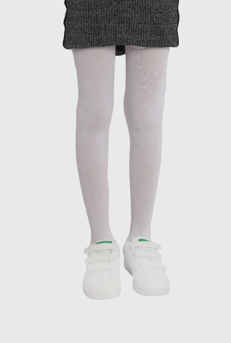 Kid"s Thick Cotton Tight White