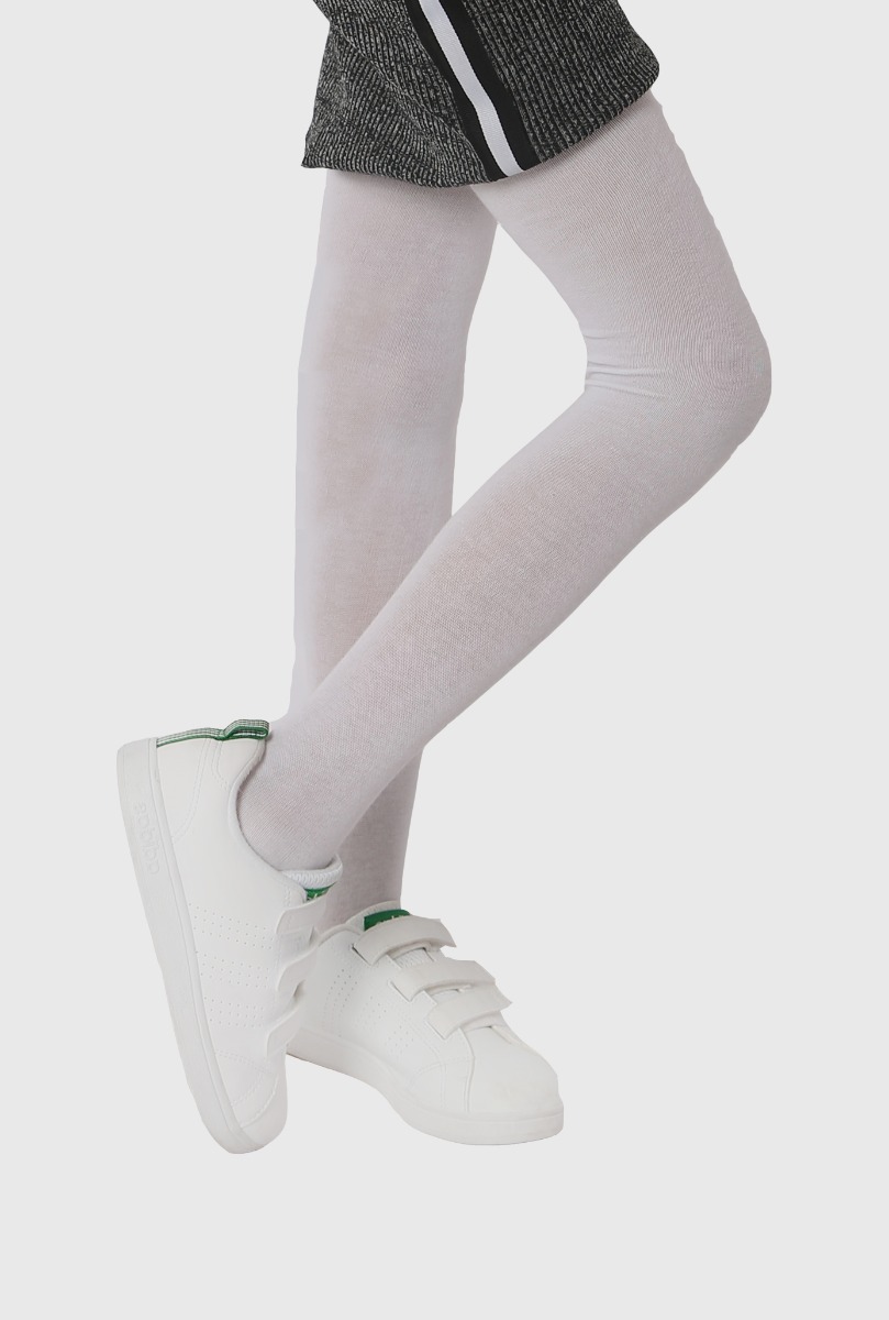 Kid"s Thick Cotton Tight White