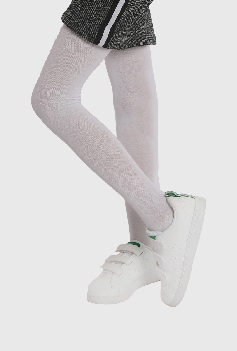Kid"s Thick Cotton Tight White