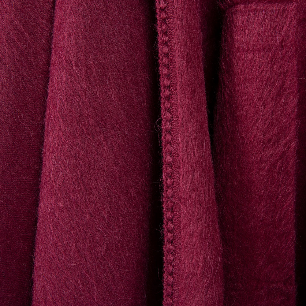 Maroon coat womens poncho