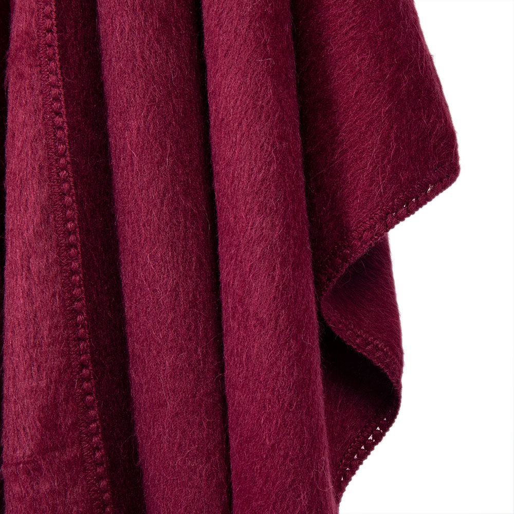 Maroon coat womens poncho