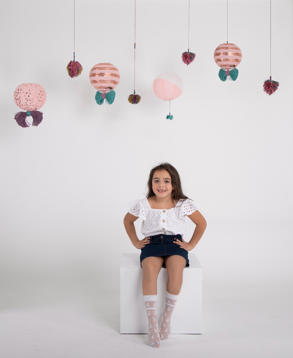 Orchid Girls Ankle Hıgh White